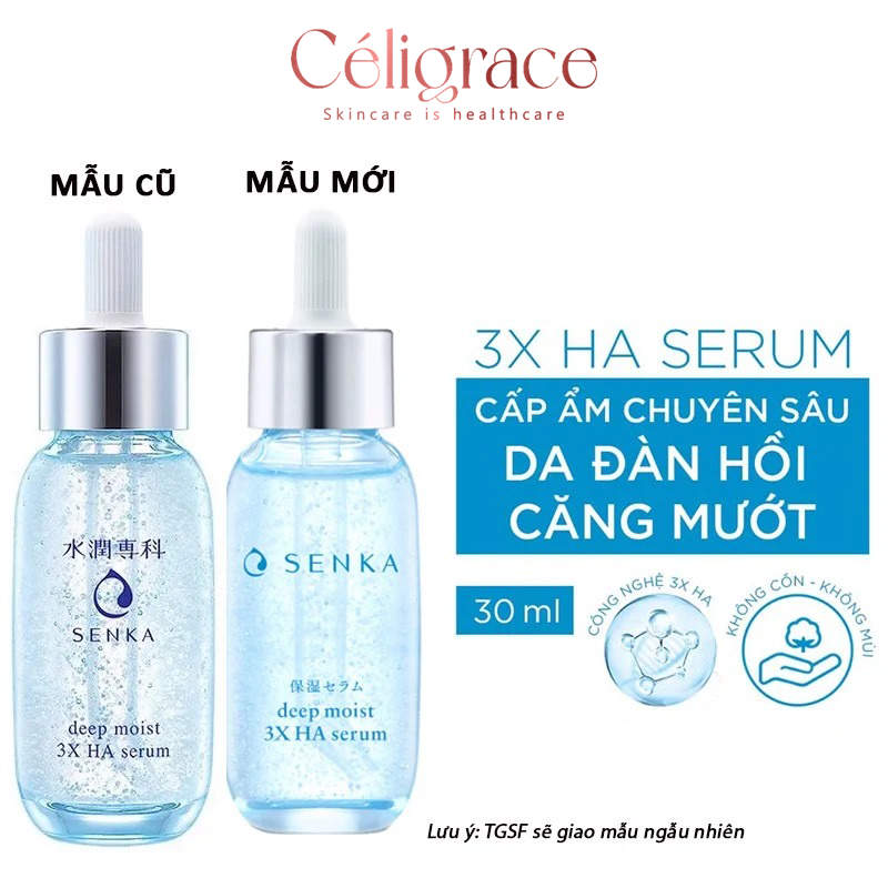 Tinh Chất Senka Dưỡng Ẩm Và Ngừa Lão Hóa Deep Moist 3X HA Serum 30ml