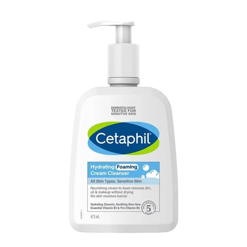 Sữa Rửa Mặt Cetaphil Tạo Bọt Dịu Lành Cho Da Nhạy Cảm Hydrating Foaming Cream Cleanser