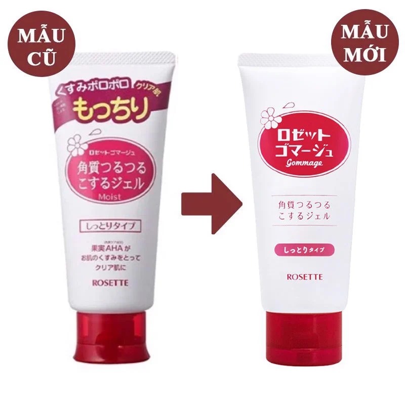 Tẩy Tế Bào Chết Mặt Rosette Chiết Xuất Từ Thiên Nhiên Nhật Bản Gommage Peeling Gel 120g