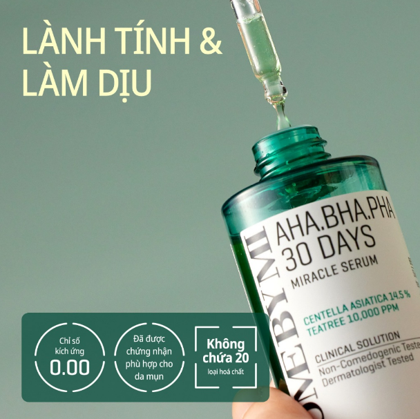 Serum Some By Mi Cải Thiện Da Mụn AHA-BHA-PHA 30 Days Miracle Serum 50ml
