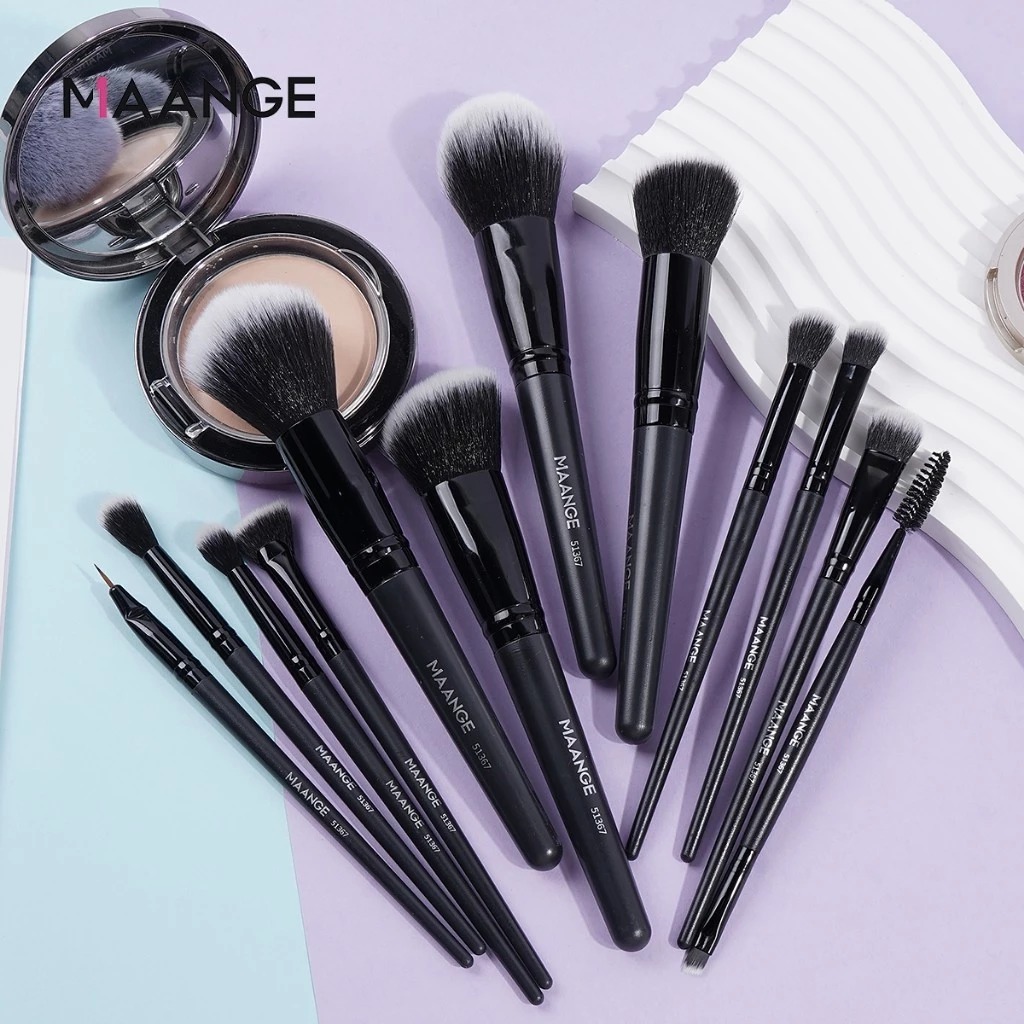 MAANGE - Bộ 12 Cọ Trang Điểm 51367 (Đen)