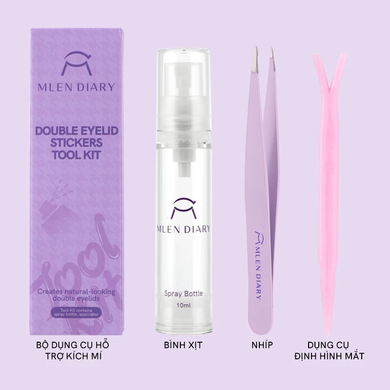Bộ Dụng Cụ Kích Mí MLEN DIARY Double Eyelid Stickers Tool Kit