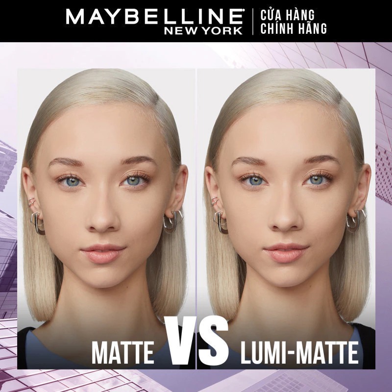 Kem Nền MAYBELLINE Bắt Sáng Che Phủ Hoàn Hảo, Bền Màu Lâu Trôi Super Stay 30H Lumi Matte Fondation SPF 16 35ml (Nắp Tím)