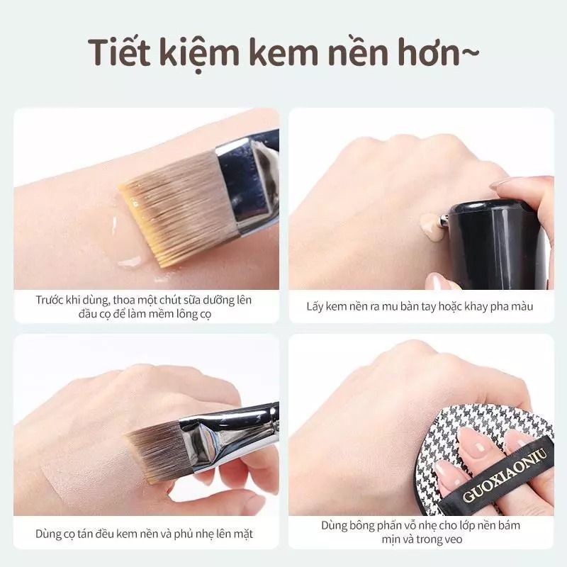 Cọ Tán Nền GUOXIAONIU Rose Gold Angled Foundation Brush #401
