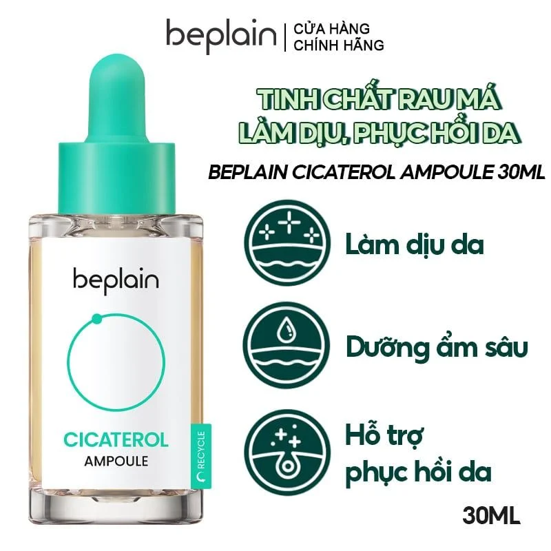 Tinh Chất Beplain Rau Má Làm Dịu, Phục Hồi Da Cicaterol Ampoule 30ml