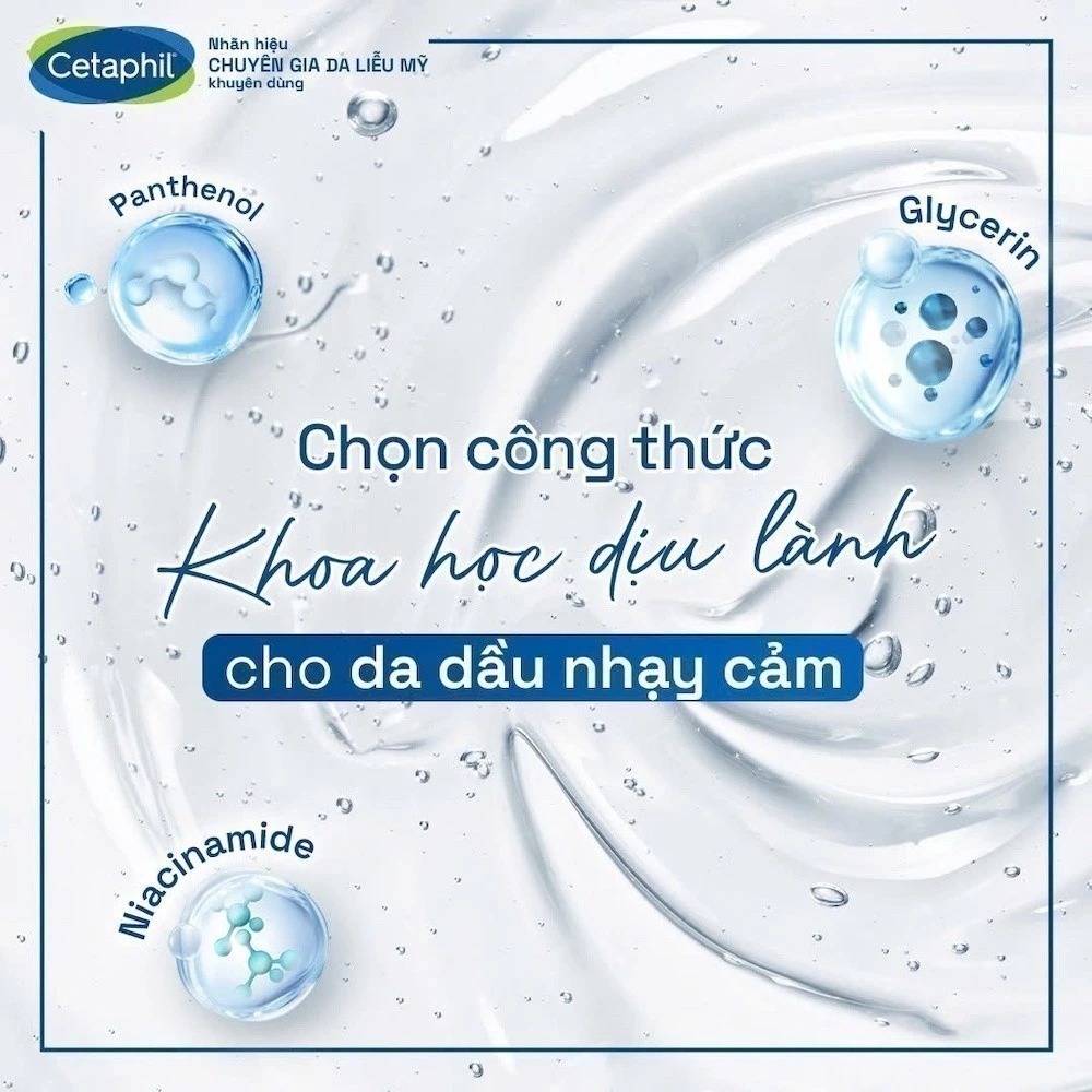 Sữa Rửa Mặt Cetaphil Dịu Lành Cho Da Dầu Nhạy Cảm Oily Skin Cleanser