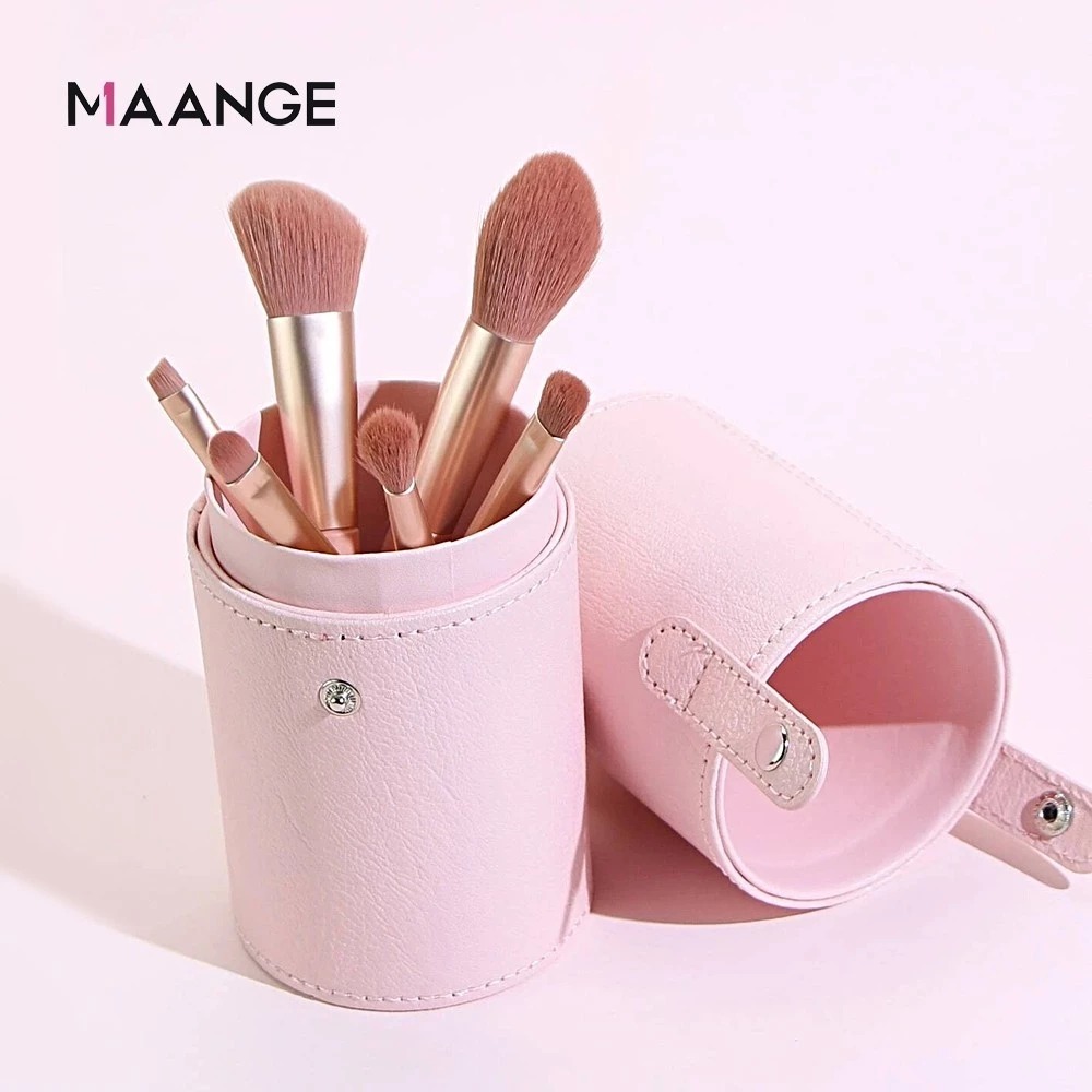MAANGE - Ống Đựng Cọ Có Ghim Cài 1408 (Hồng)
