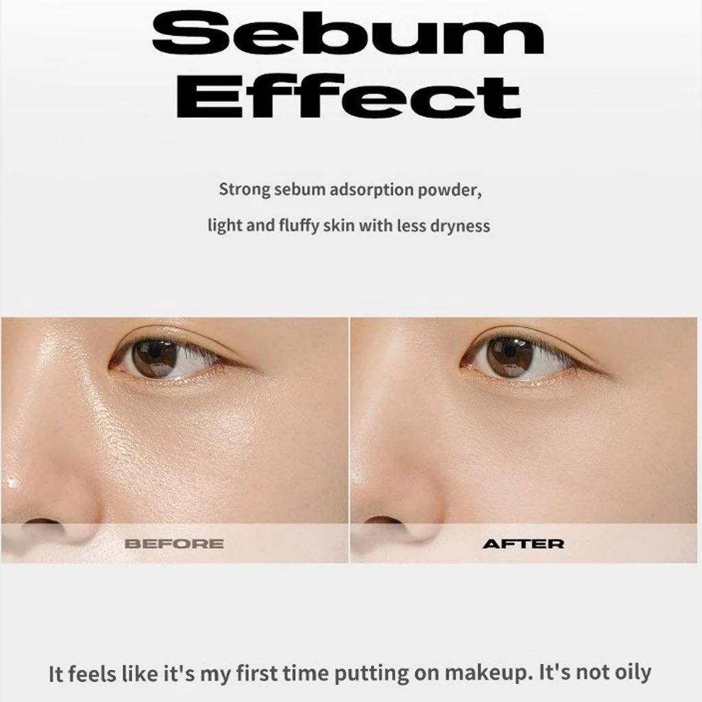 Phấn Phủ Kiềm Dầu, Nâng Tone Nhẹ About Tone Sebum Cut Powder Pact 9g (Trắng)