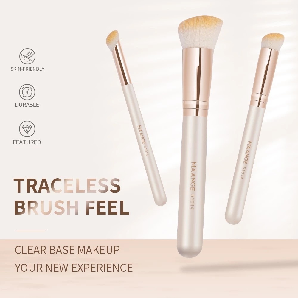 MAANGE - Bộ 3 Cọ Trang Điểm 51254 (Màu Be)