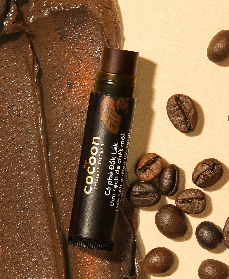 Tẩy Da Chết Môi Cocoon Chiết Xuất Cà Phê Đắk Lắk The Coffee Lip Scrub 5g