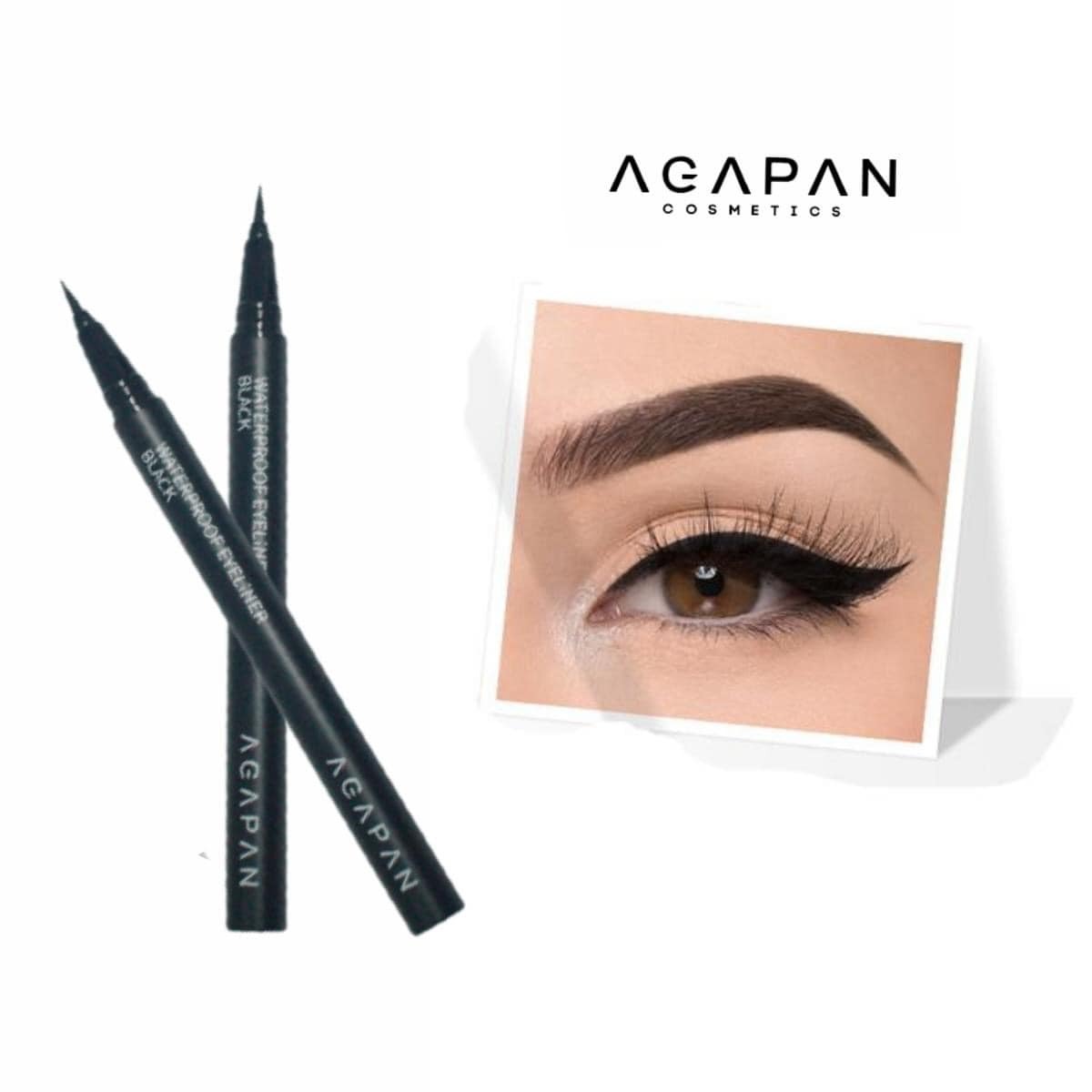 Bút Dạ Kẻ Mắt AGAPAN Waterproof Eyeliner Black 0.5g