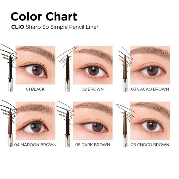 Chì Kẻ Mắt Clio Sharp So Simple Waterproof Pencil Liner