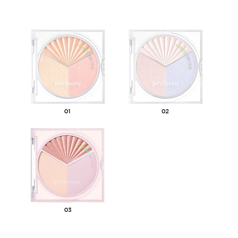 Phấn Bắt Sáng Trong Suốt Bắt Sáng Tốt PERIPERA V Highlighter 8.3g