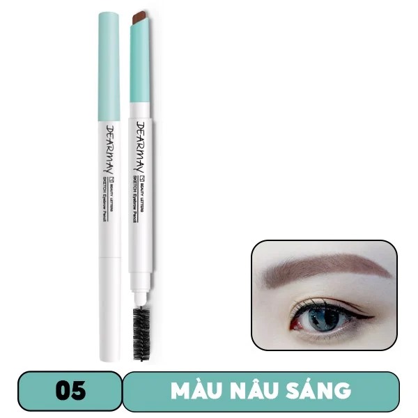 [Mẫu Mới 2024] Chì Kẻ Mày Dearmay Đầu Mảnh The Chic Eyebrow Pencil 0.3g