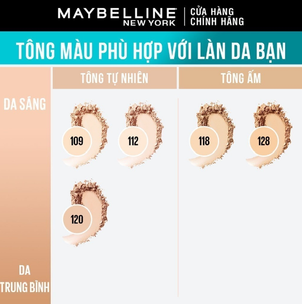Phấn Phủ MAYBELLINE Dạng Nén Che Phủ Hoàn Hảo, Kiềm Dầu Hiệu Quả Fit Me Matte Poreless Powder SPF32 /PA+++ 6g (Hộp Tròn)