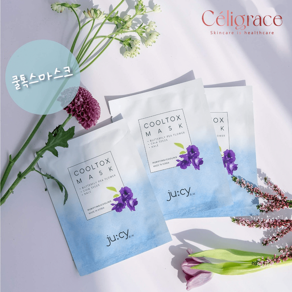 Mặt Nạ Ju:cy Cấp Ẩm Thải Độc Cooltox 25g (Xanh)