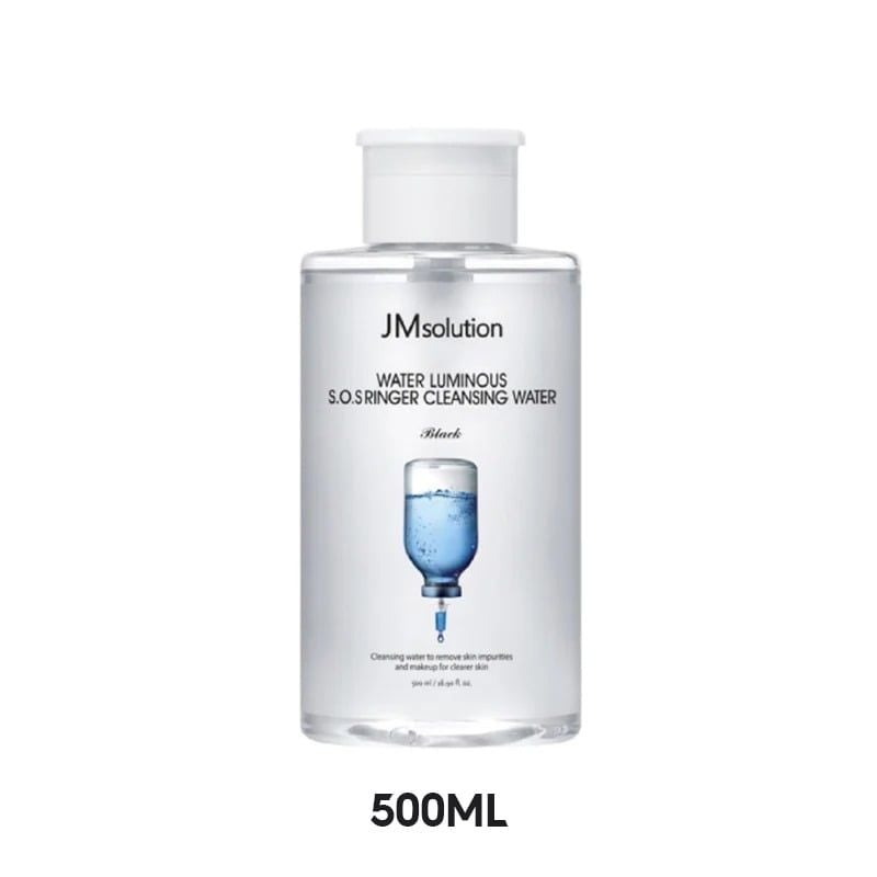 Nước Tẩy Trang Jmsolution Loại Bỏ Bụi Bẩn, Cấp Ẩm Water Luminous SOS Ringer Cleansing Water Black