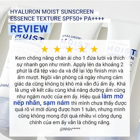 [SPECSAL24] Kem Chống Nắng Innisfree Dưỡng Ẩm Và Cải Thiện Nếp Nhăn True Hyaluron Moisture Sunscreen SPF50+PA++++ 50mL