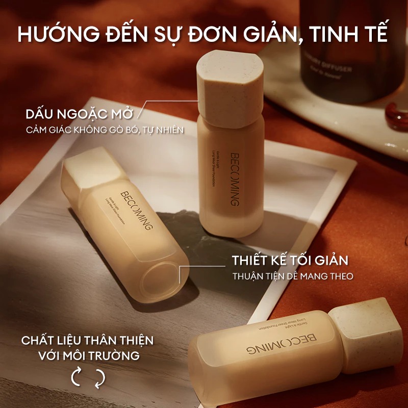 Kem Nền Da Dầu Mỏng Nhẹ Bền Màu Lâu Trôi Becoming Long Wear Sheer Foundation