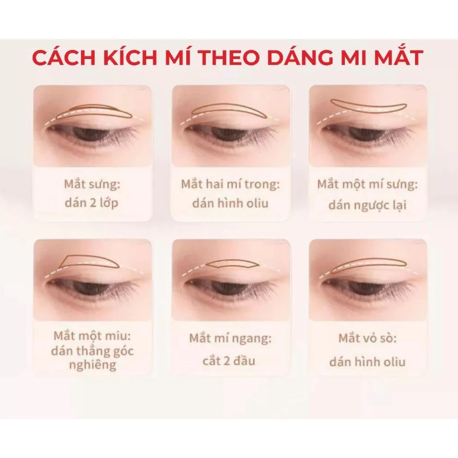 Dán Mí Lưới Keli Allergy Eyelid Sticker (60 Miếng)