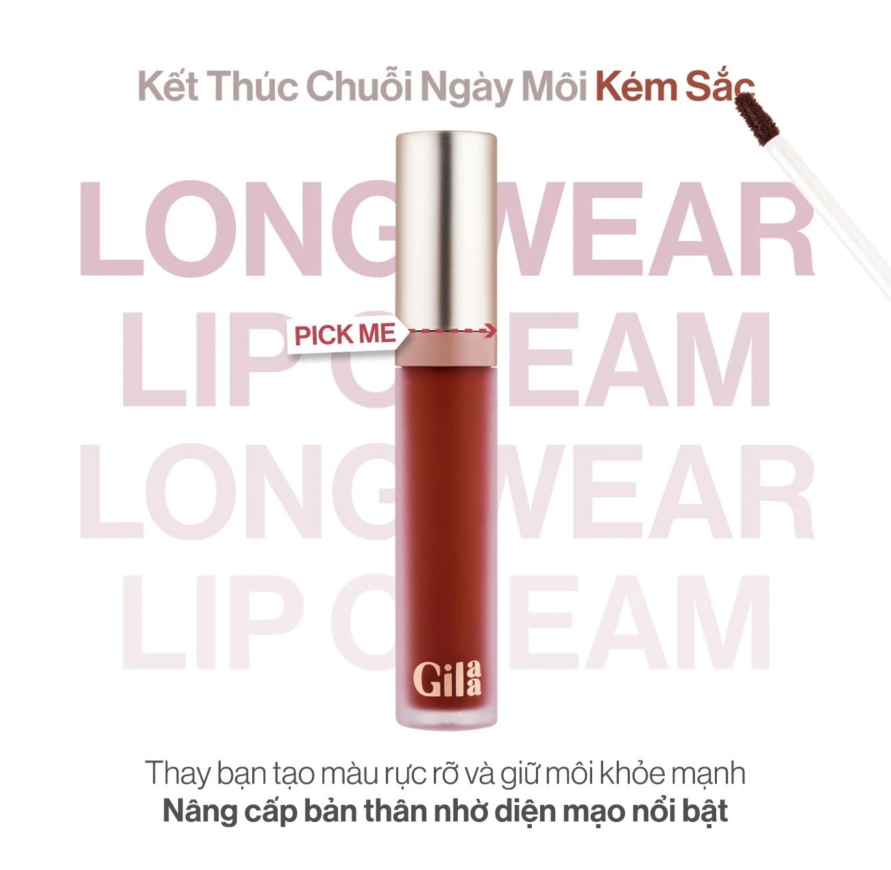 [CLESAL2401 - DATE 03/2024] Son Kem Lì Gilaa Long Wear Lip Cream 5g