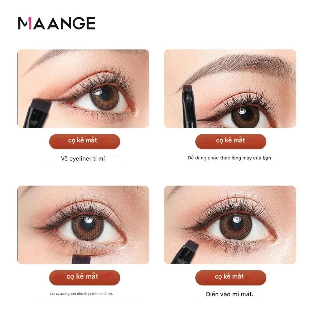 MAANGE - Bộ 4 Cọ Kẻ Viền Mắt & Mày 51174