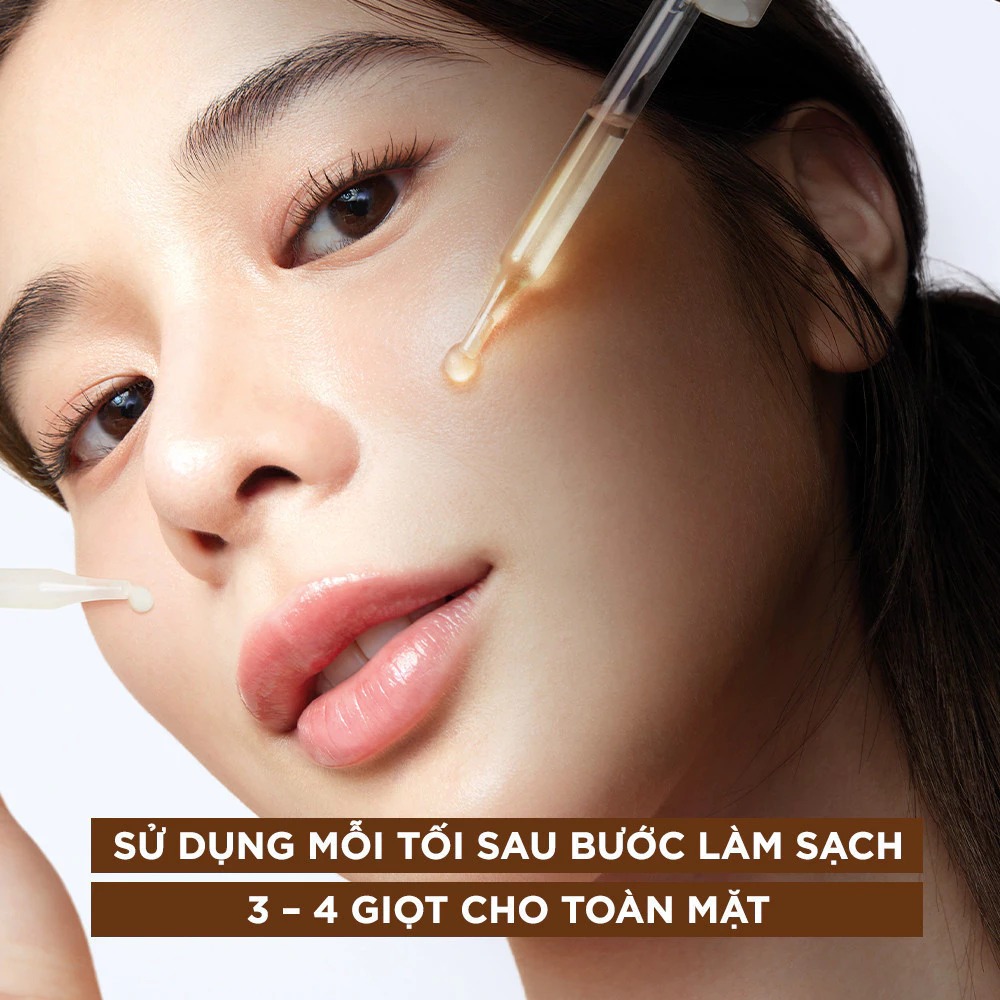 Serum Garnier Tinh Chất Dưỡng Sáng Da, Mờ Thâm Ban Đêm 10% Vitamin C - Bright Complete Overnight Serum 30ml