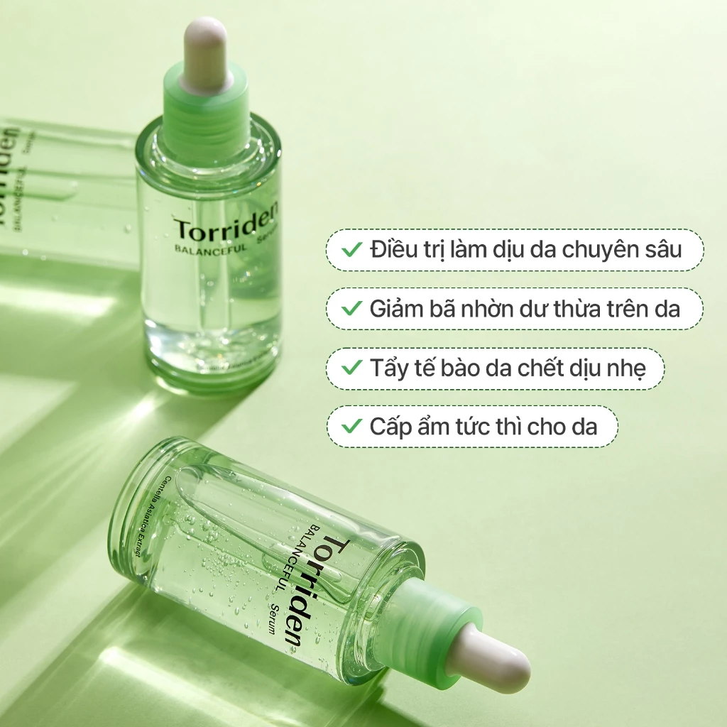 Serum TORRIDEN Làm Dịu, Giảm Mẩn Đỏ Cho Da Mụn Balanceful Cica 50ml