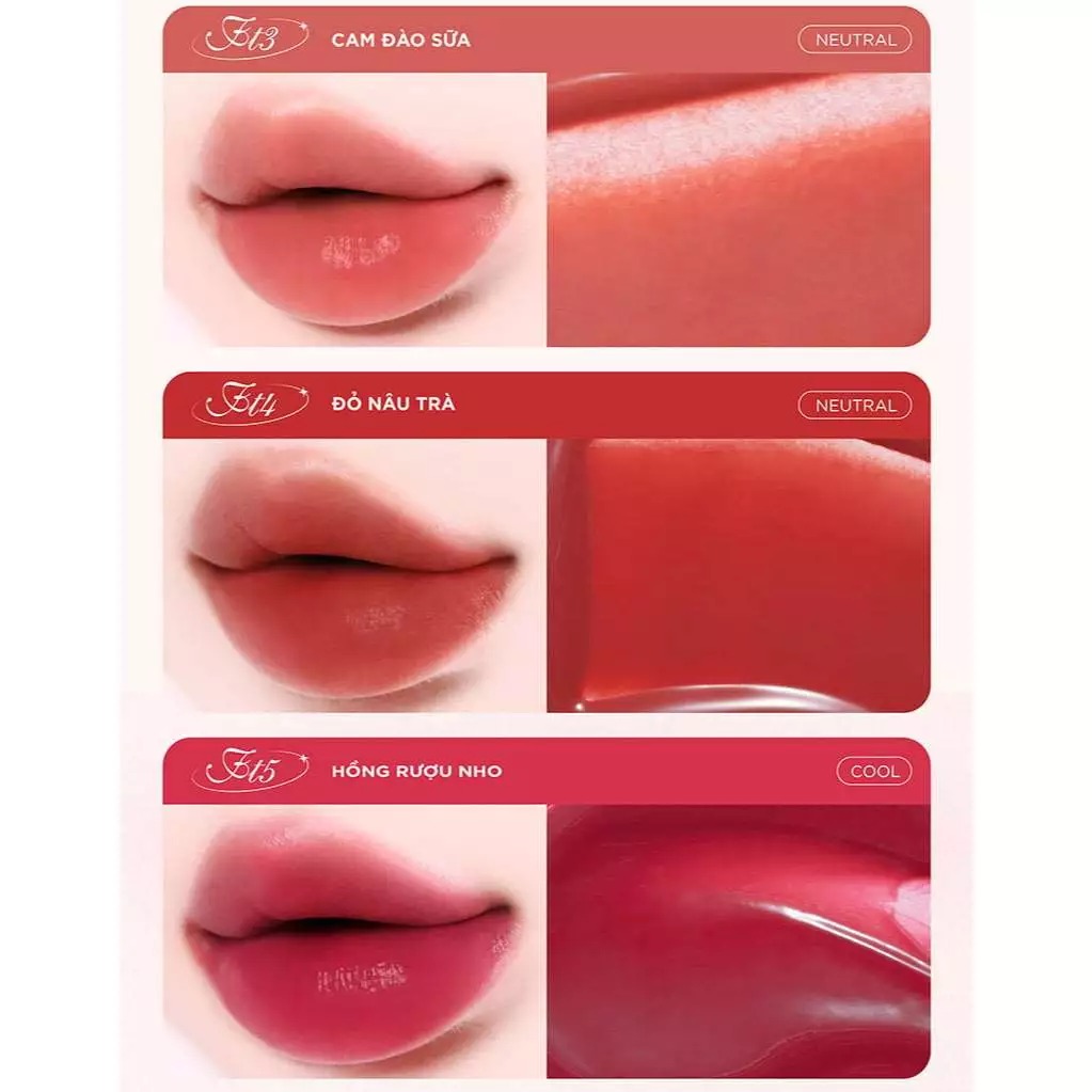 [NEW] Son Tint Merzy Mịn Lì , Bền Màu, Fit Môi Tự Nhiên Water Fit Blur Tint 3.7g