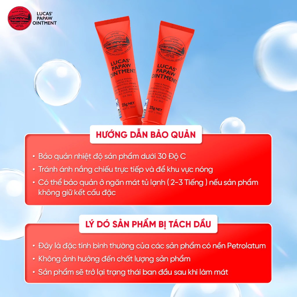 Dưỡng Môi Đa Năng LUCAS PAPAW Chiết Xuất Đu Đủ