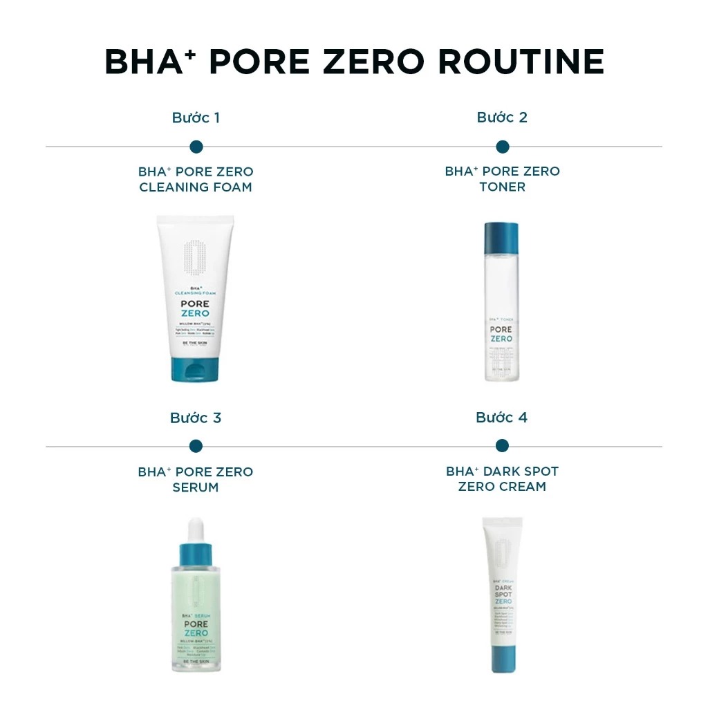 Sữa Rửa Mặt Làm Sạch Sâu Giảm Bã Nhờn BETHESKIN Pore Zero + Cleansing Foam 150g