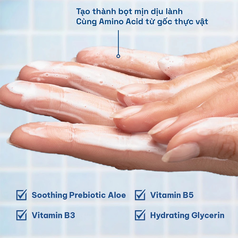 Sữa Rửa Mặt Cetaphil Tạo Bọt Dịu Lành Cho Da Nhạy Cảm Hydrating Foaming Cream Cleanser