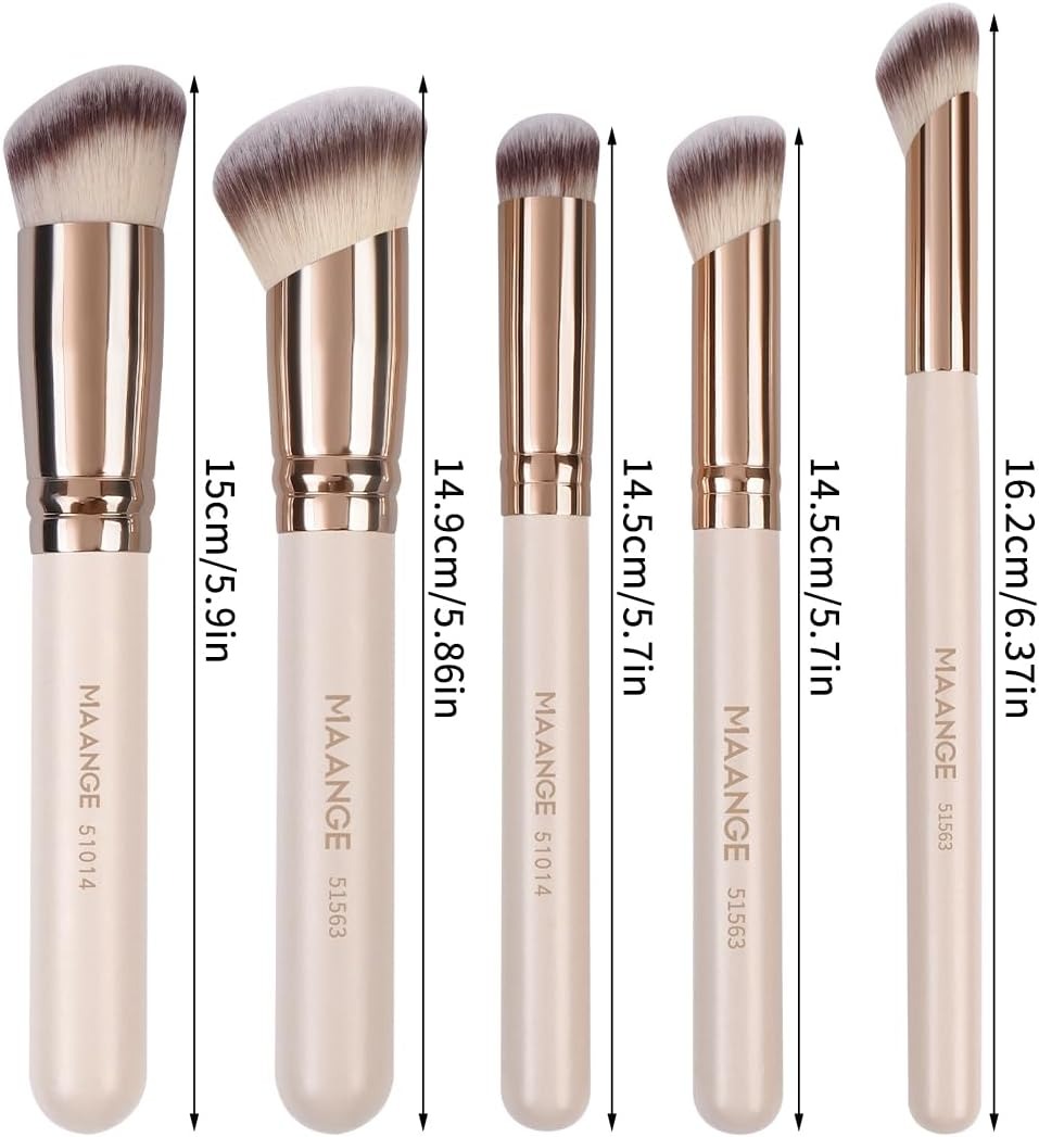 MAANGE - Bộ 5 Cọ Trang Điểm 51737 (Màu Be)