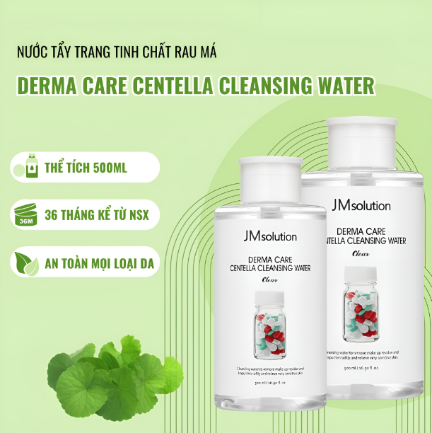 Nước Tẩy Trang JMsolution Cleansing Water Clear 500ml