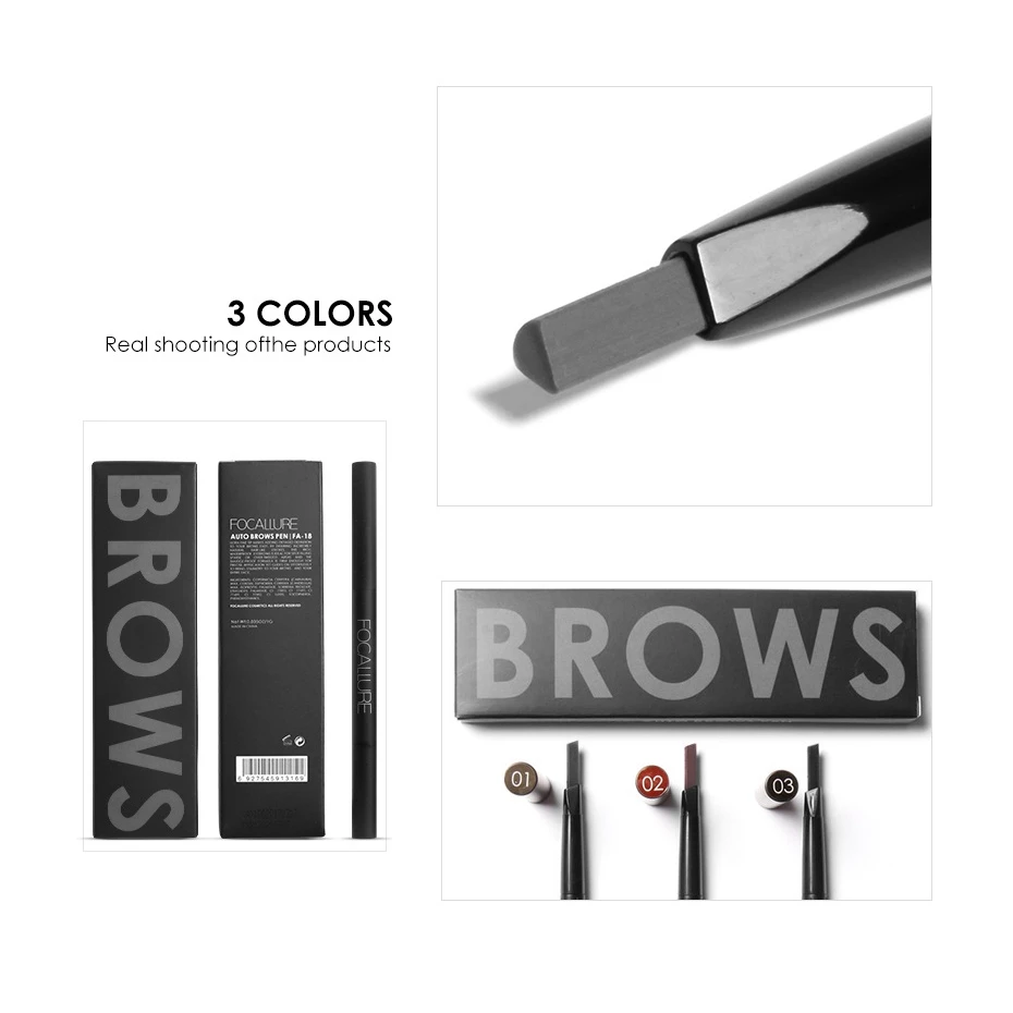 Chì Kẻ Mày Bền Màu Lâu Trôi FOCALLURE Auto Brows Pen FA18