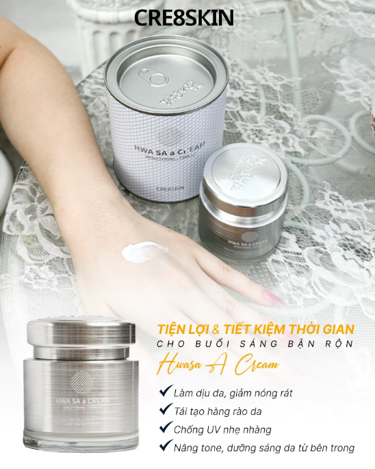 Kem Dưỡng Cre8skin Hỗ Trợ Dưỡng Trắng, Cải Thiện Da Lão Hóa Hwa Sa A / Salmon Oil Cream