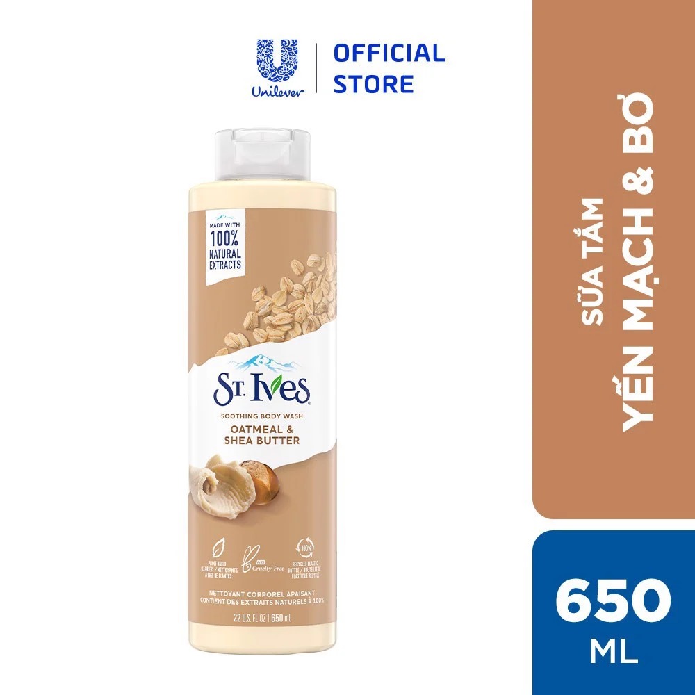 Sữa Tắm St.Ives Dưỡng Ẩm Da Body Wash