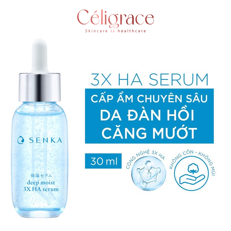 Tinh Chất Senka Dưỡng Ẩm Và Ngừa Lão Hóa Deep Moist 3X HA Serum 30ml