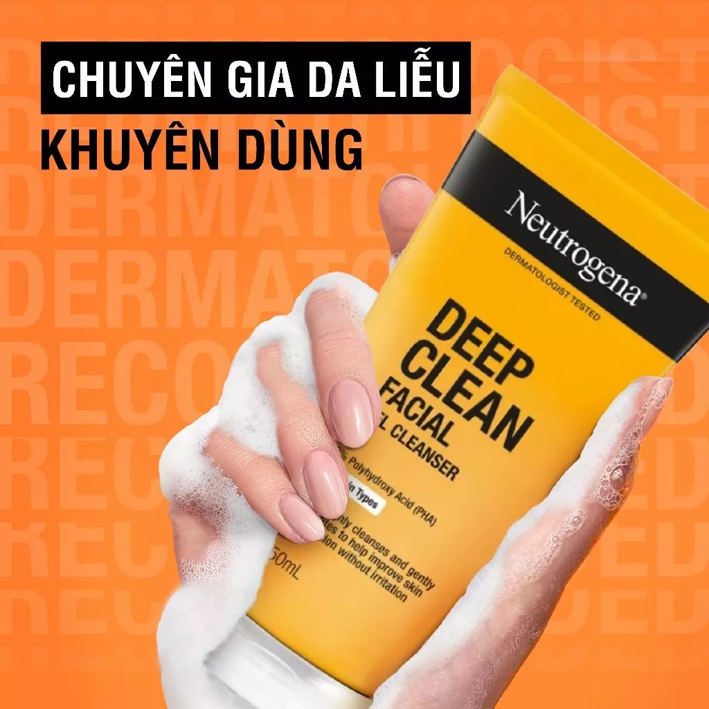 Sữa Rửa Mặt Neutrogena Làm Sạch Sâu Dạng Gel Deep Clean Facial Gel Cleanser 150ml