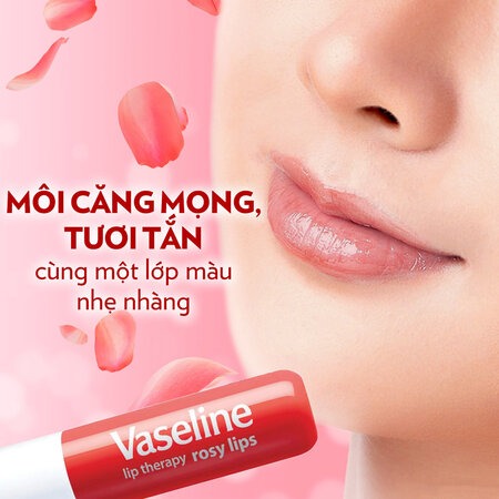 Son Thỏi Vaseline Dưỡng Ẩm, Chống Nứt Nẻ Môi Không Màu Lip Therapy Dạng Thỏi 4.8g
