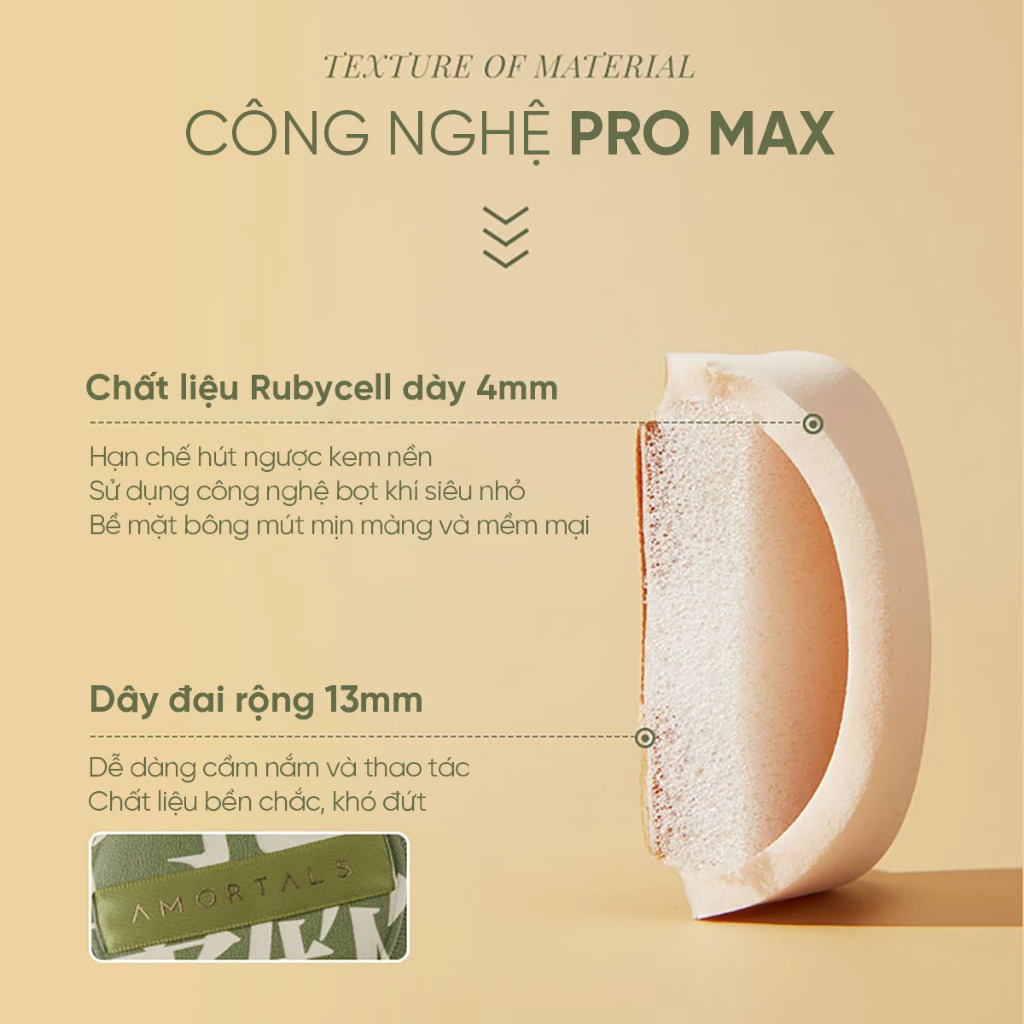 Set 2 Bông Mút Trang Điểm AMORTALS Powder Puff