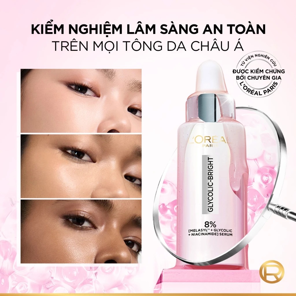 [Mới] Serum L'oreal Tinh Chất Mờ Thâm Nám Glycolic-Bright Melasyl 8% [Melasyl+Glycolic+Niacinamide]