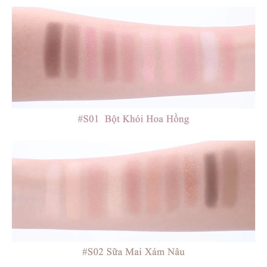 Bảng Phấn Mắt Mini 10 Ô VEECCI 4.2g