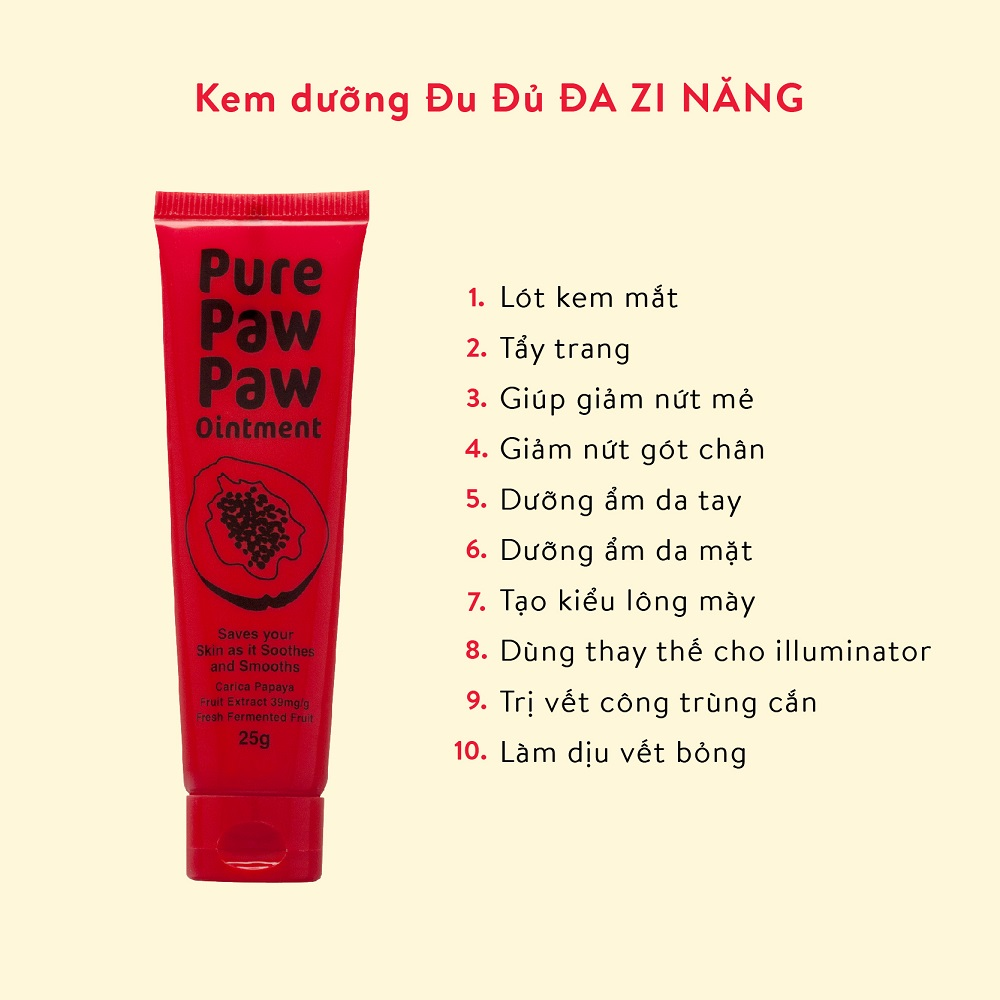 Dưỡng Môi Đa Năng Pure Paw Paw Ointment 25g