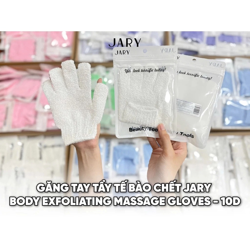 Găng Tay Tẩy Tế Bào Chết JARY Body Exfoliating Massage Gloves (Màu Ngẫu Nhiên)