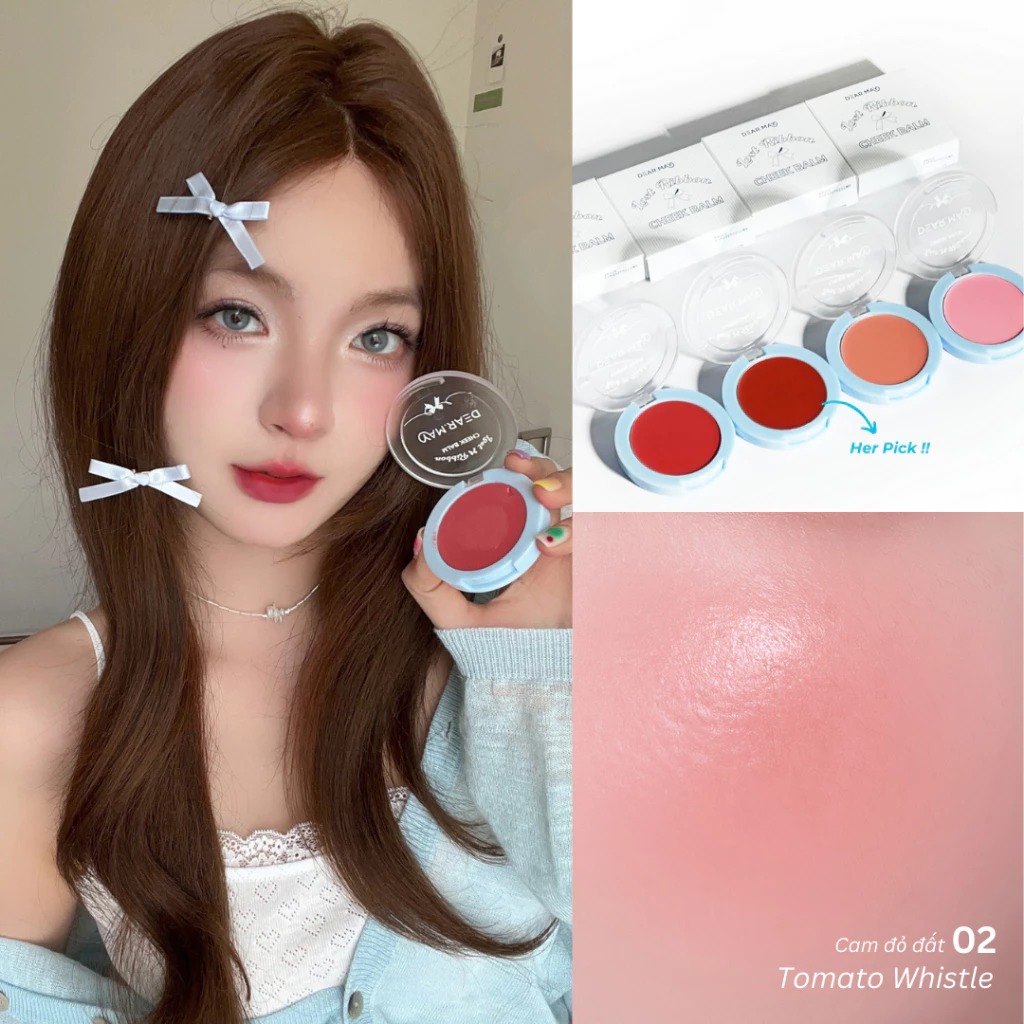 Má Hồng Dạng Kem Dearmay Thuần Chay Lost Ribbon Cheek Balm 4g