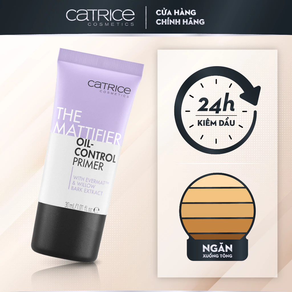 Kem Lót Kiềm Dầu, Dưỡng Ẩm, Làm Đều Màu Da Catrice Primer 30ml
