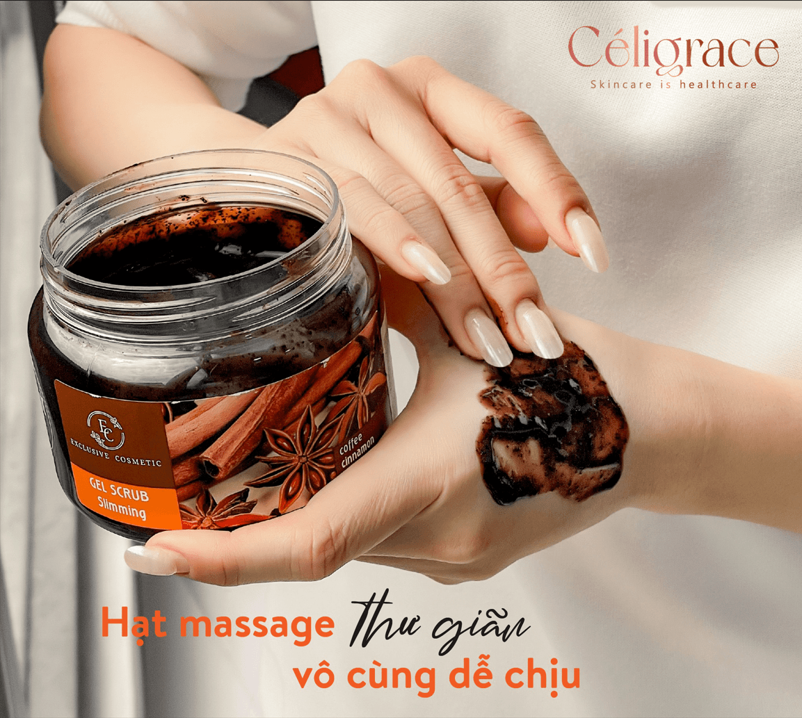 Tẩy Da Chết Toàn Thân Exclusive Cosmetic Quế Hồi Cafe Belarus Gel Scrub Coffee & Cinnamon Cloves 380g