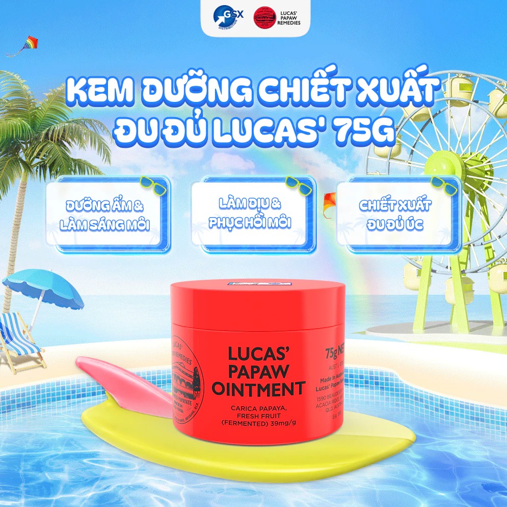 Dưỡng Môi Đa Năng LUCAS PAPAW Chiết Xuất Đu Đủ