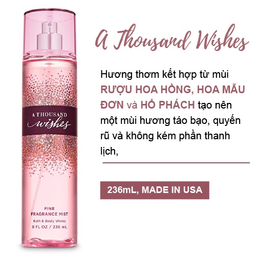 Xịt Thơm Bath & Body Works 236ml